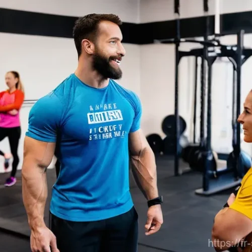 크로스핏 운동 초보자 팁 - **A vibrant and welcoming CrossFit box in France.** The scene features a diverse group of adult athl...