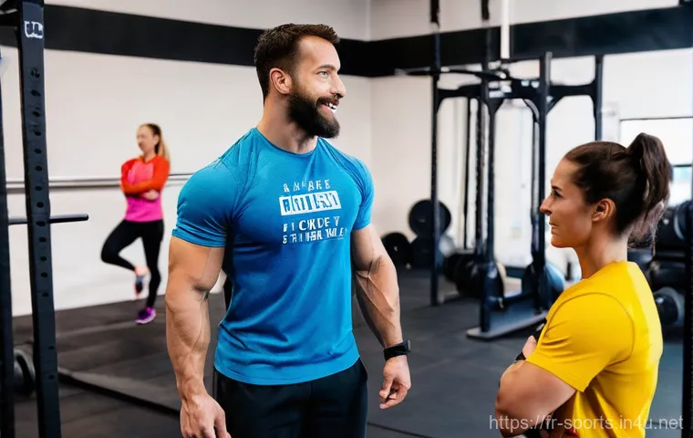 크로스핏 운동 초보자 팁 - **A vibrant and welcoming CrossFit box in France.** The scene features a diverse group of adult athl...